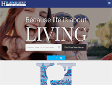 Tablet Screenshot of hgliving.com